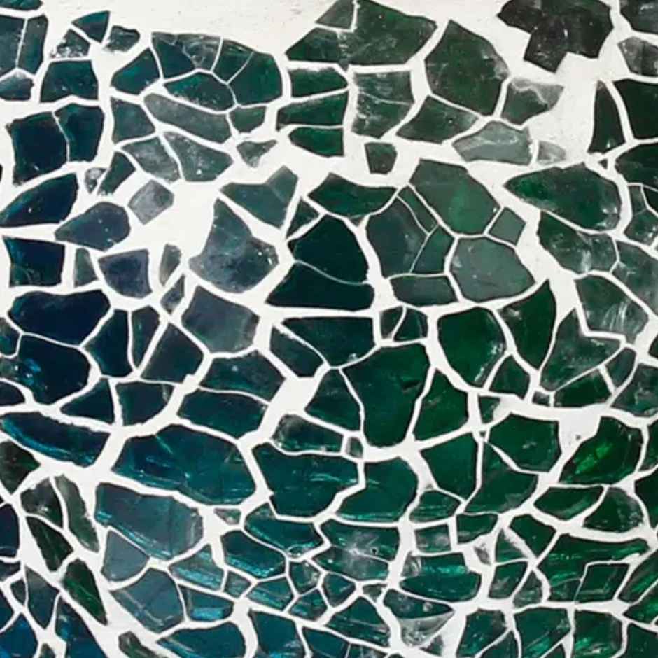 eCraftIndia Mosaic Glass Decorative Tea Light Holder/Diya