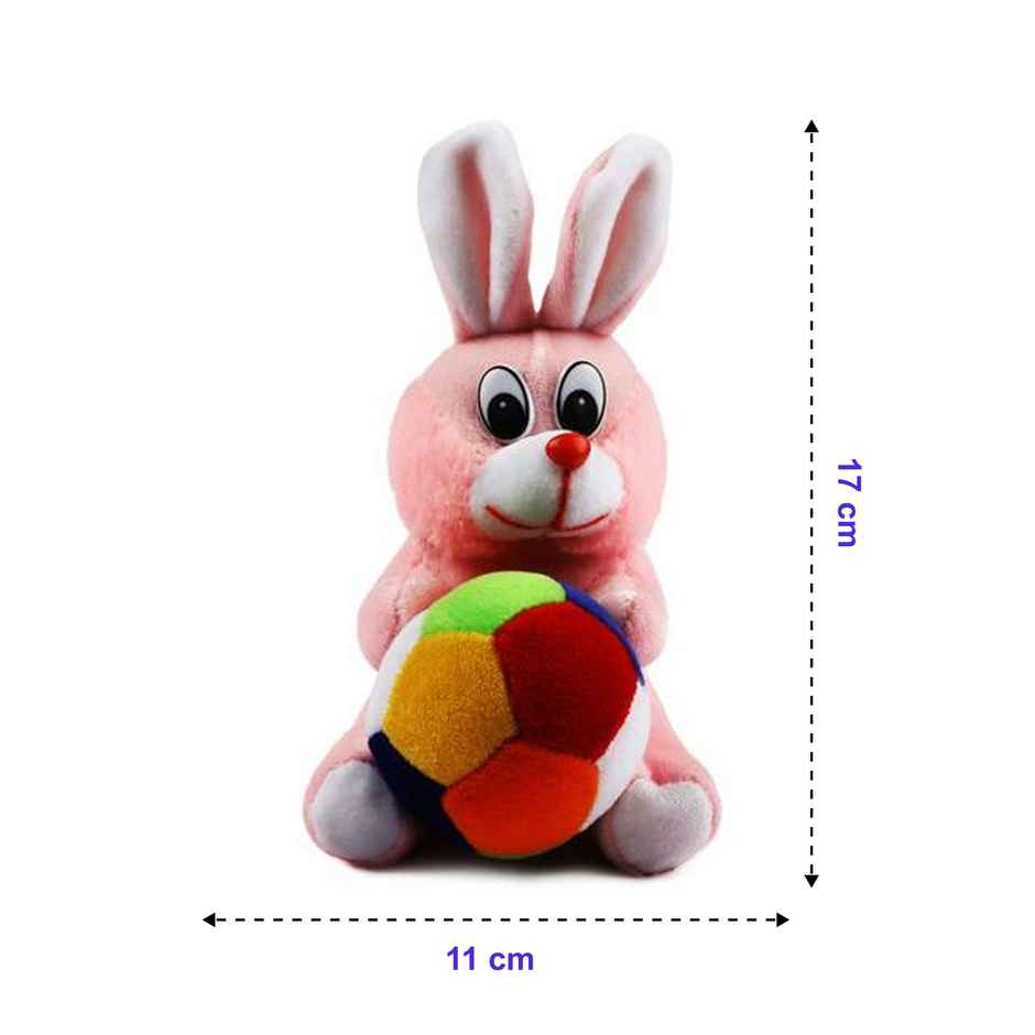 Babique Rabbit Ball Stuffed Soft Toy For Kids| 17 cm x 11 cm - Assorted