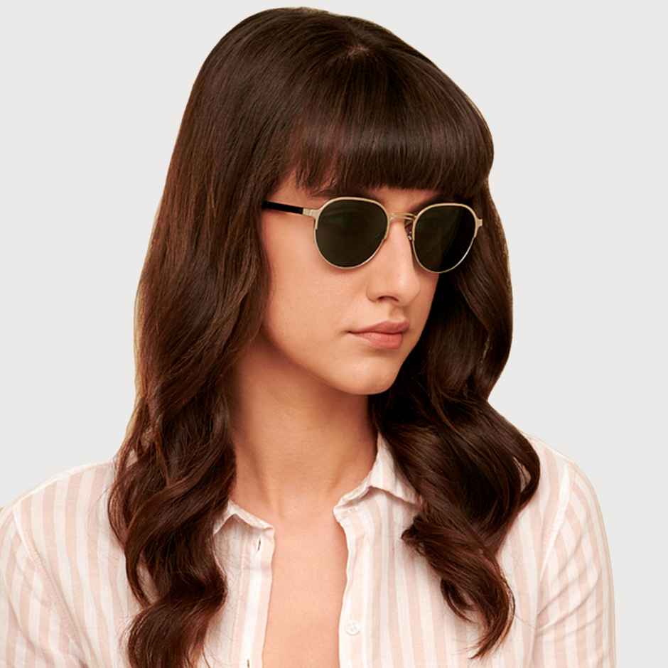 John Jacobs By Lenskart | Premium Polarized Sunglasses | Unisex | Round | Medium-133mm | Green