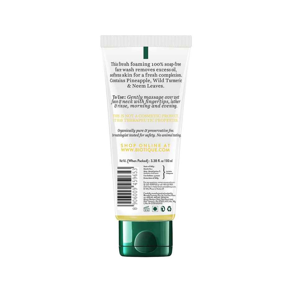 Biotique Pineapple Oil Control Foaming Face Wash