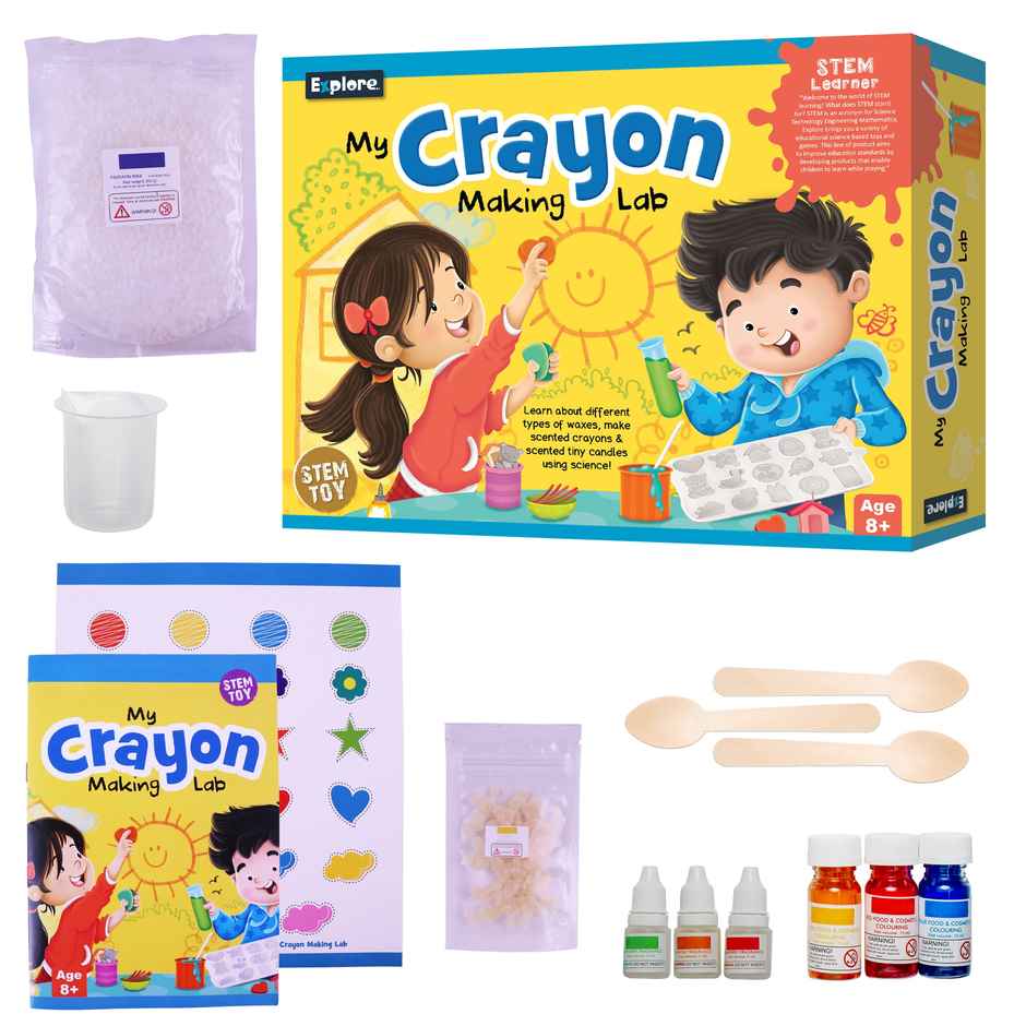 Toyshine My Crayon Making Lab STEM DIY Toy Kit For Kids | 6+ Years Old