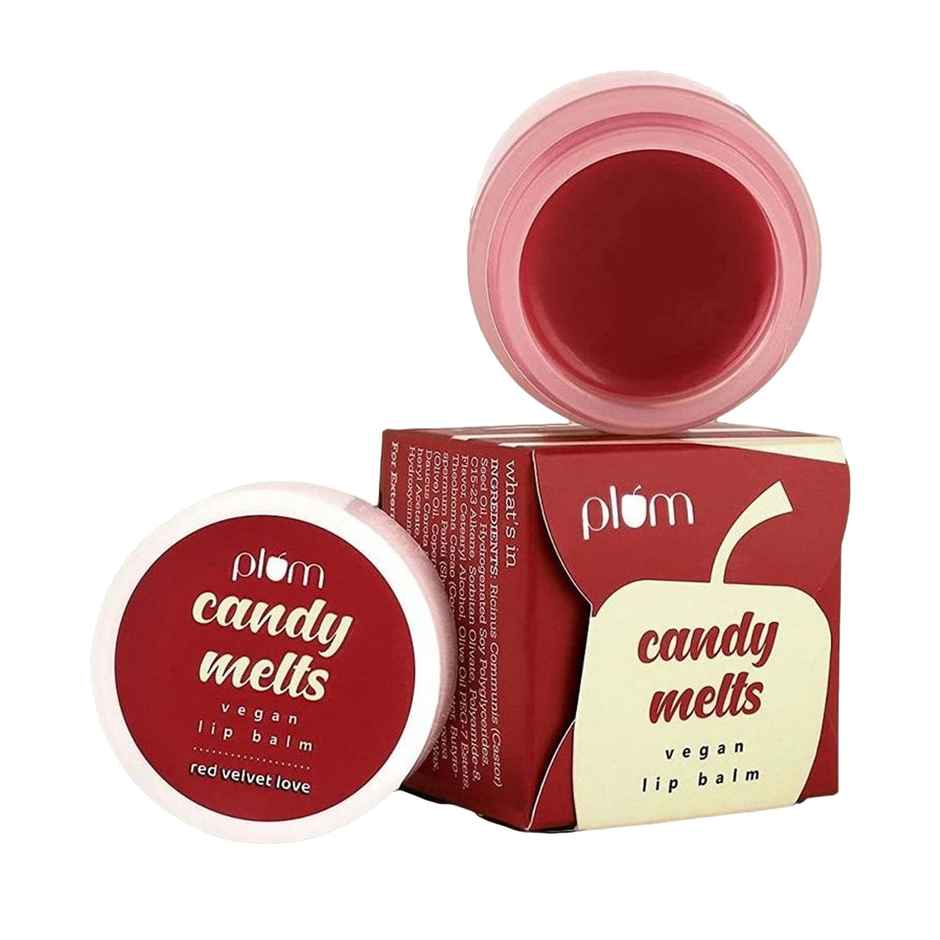 Plum Candy Melts Vegan Lip Balm Red Velvet Love
