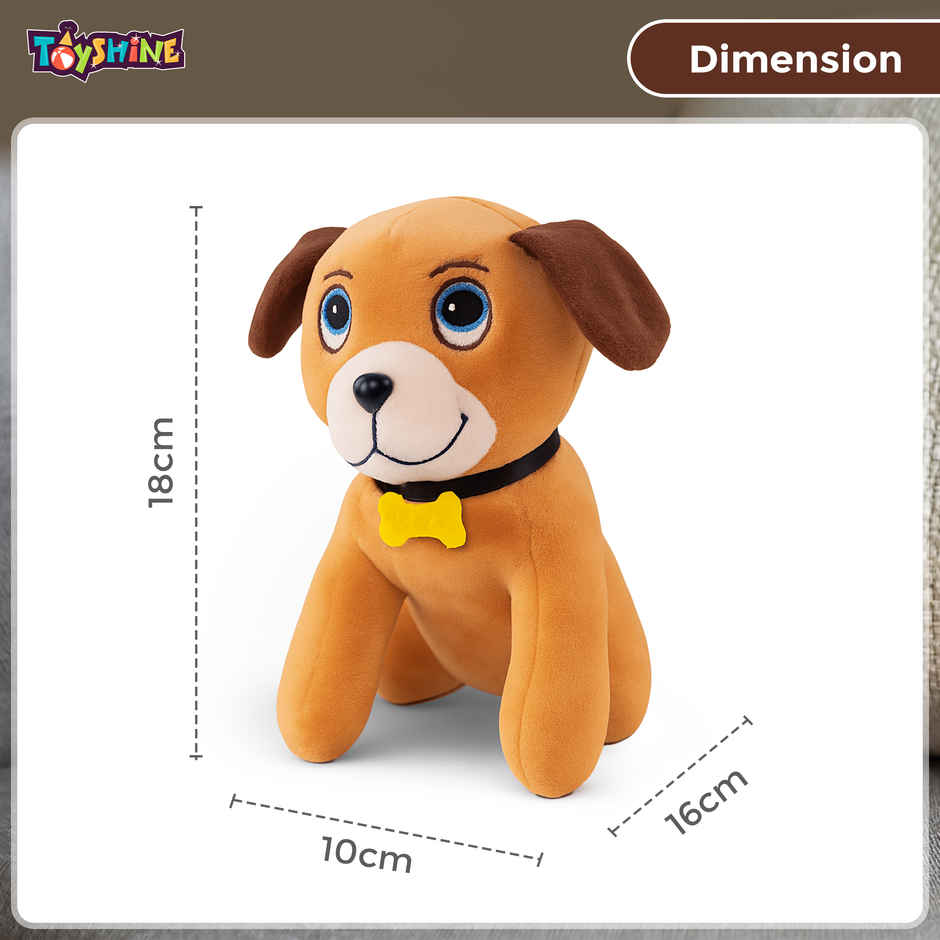 Spanker Cute Dog Soft Toy Ultra Soft Plush Puppy for Kids Boys & Girls | 18 cm