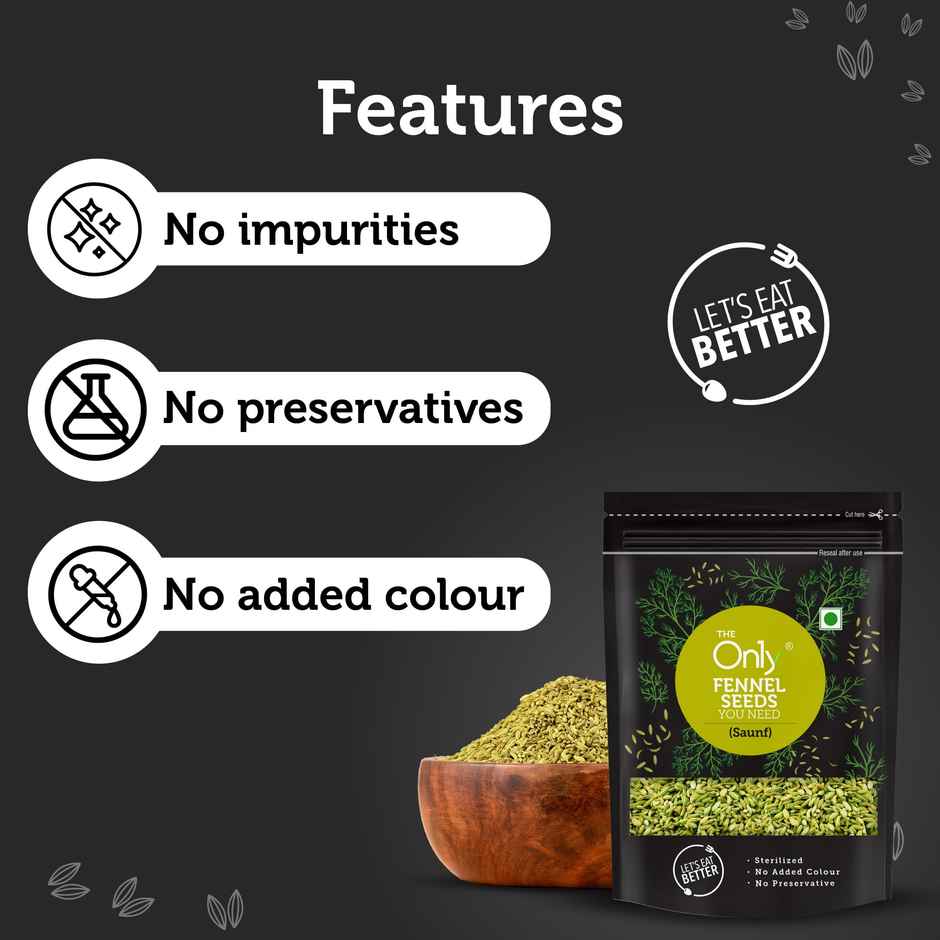 On1y Fennel Seeds ( Saunf ) Combo