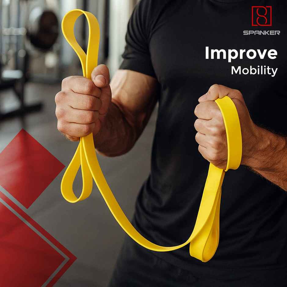 Spanker Sports 13mm Resistance Elastic Band for Fitness, Yoga & Strength Training
