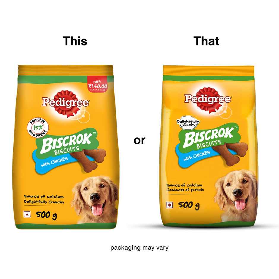 Pedigree Biscrok Chicken Flavour Dog Biscuits