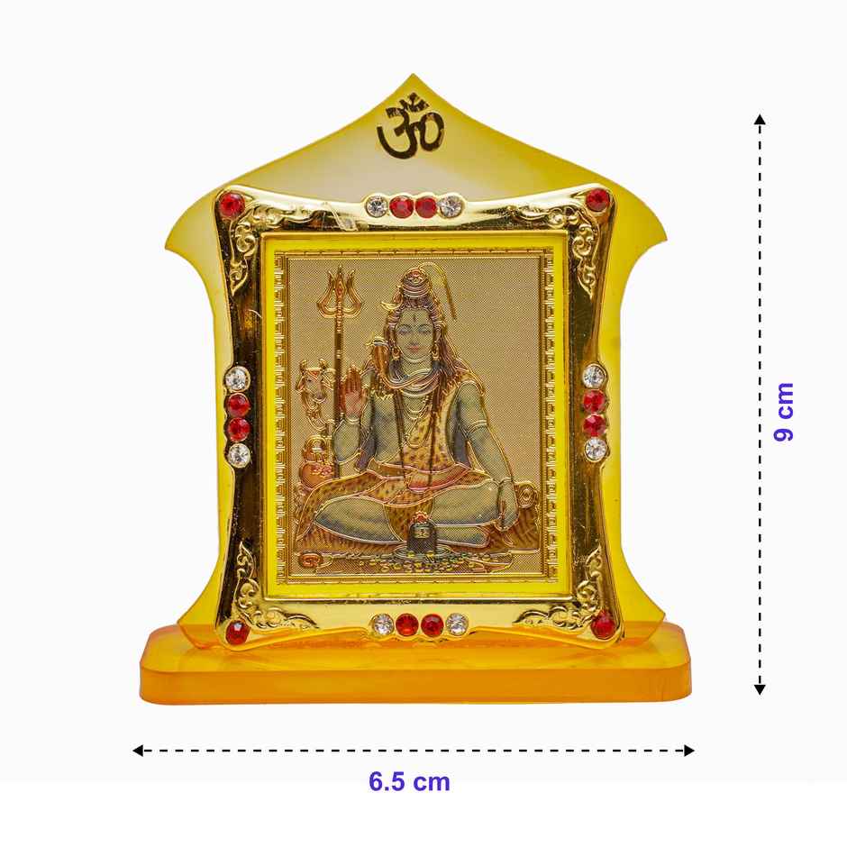 Divine Vibes Shiv Ji Temple Shape for Car Dashboard