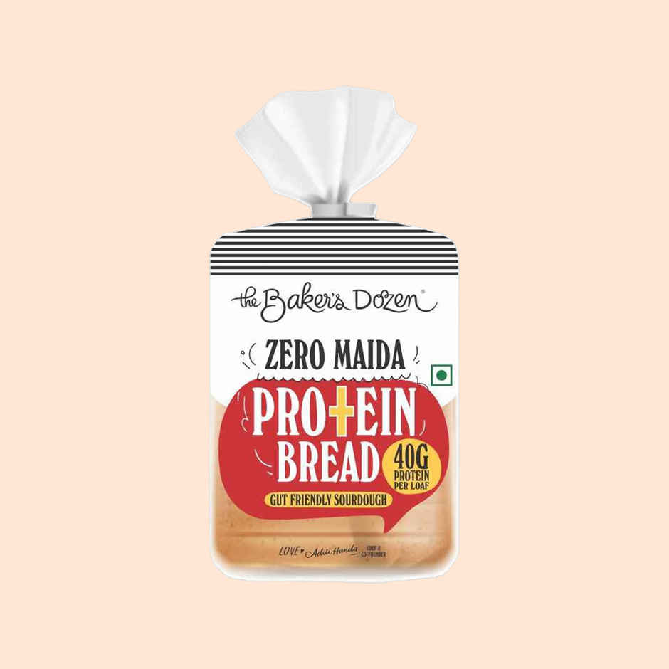 The Baker's Dozen Zero Maida Protein Bread | Clean Label | Healthy Bread | Whole Wheat Atta Bread