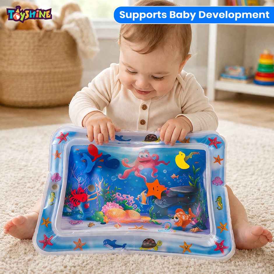 Toyshine Inflatable Water Play Mat for Babies, Multicolor