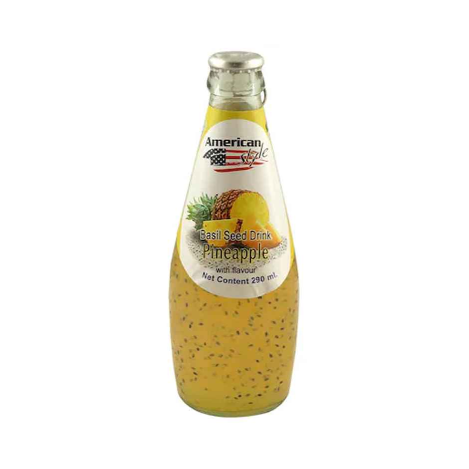 American Style Imported Pineapple Basil Seed Drink