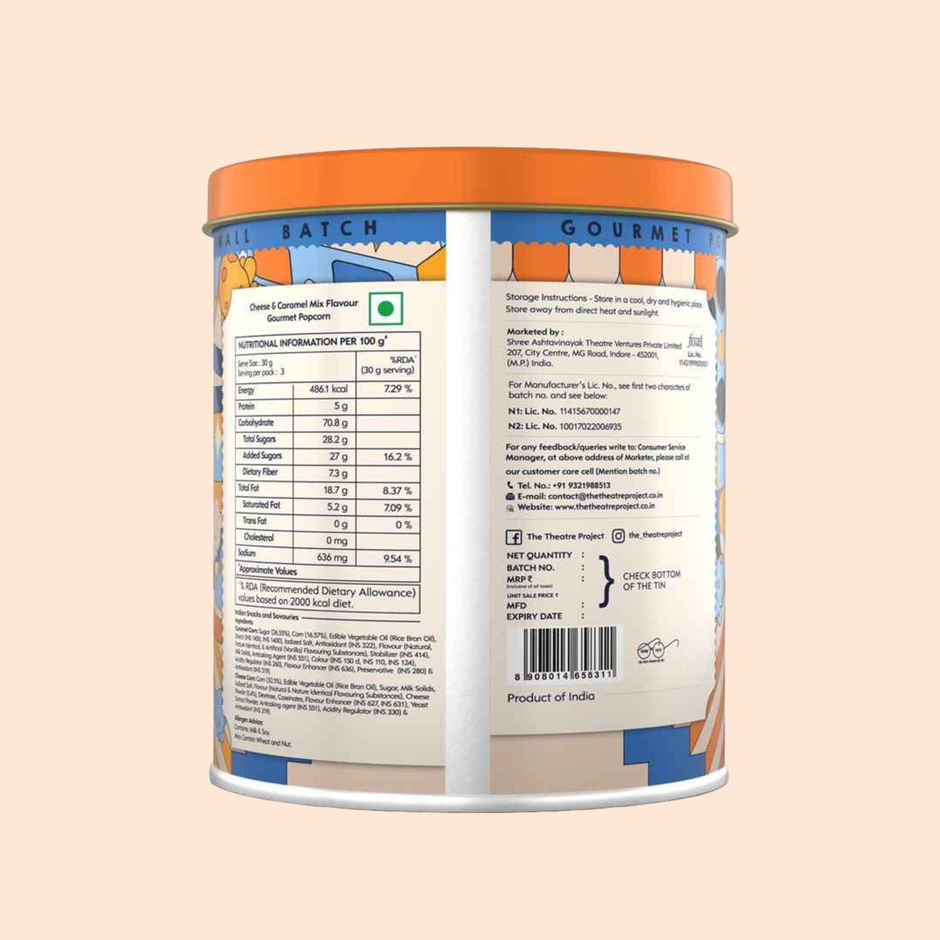 TTP Popcorn Cheese & Caramel Mix Tin