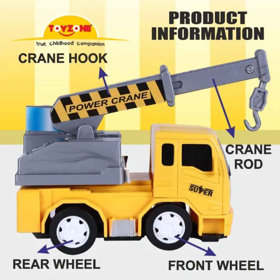Toyzone Construction Vehicles - Crane