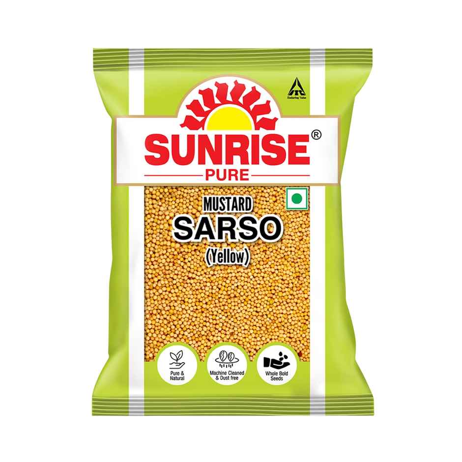 Sunrise Pure Yellow Mustard/Sarso Seeds | Whole