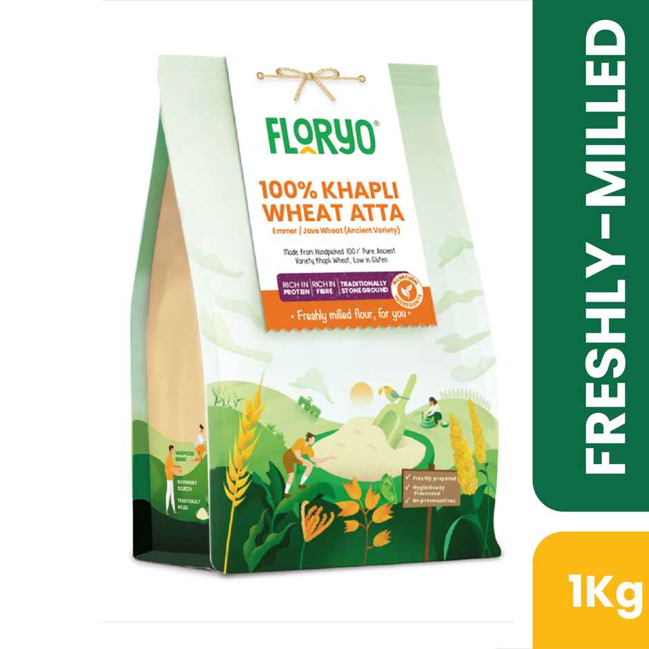Floryo Freshly Milled Khapli Wheat Atta