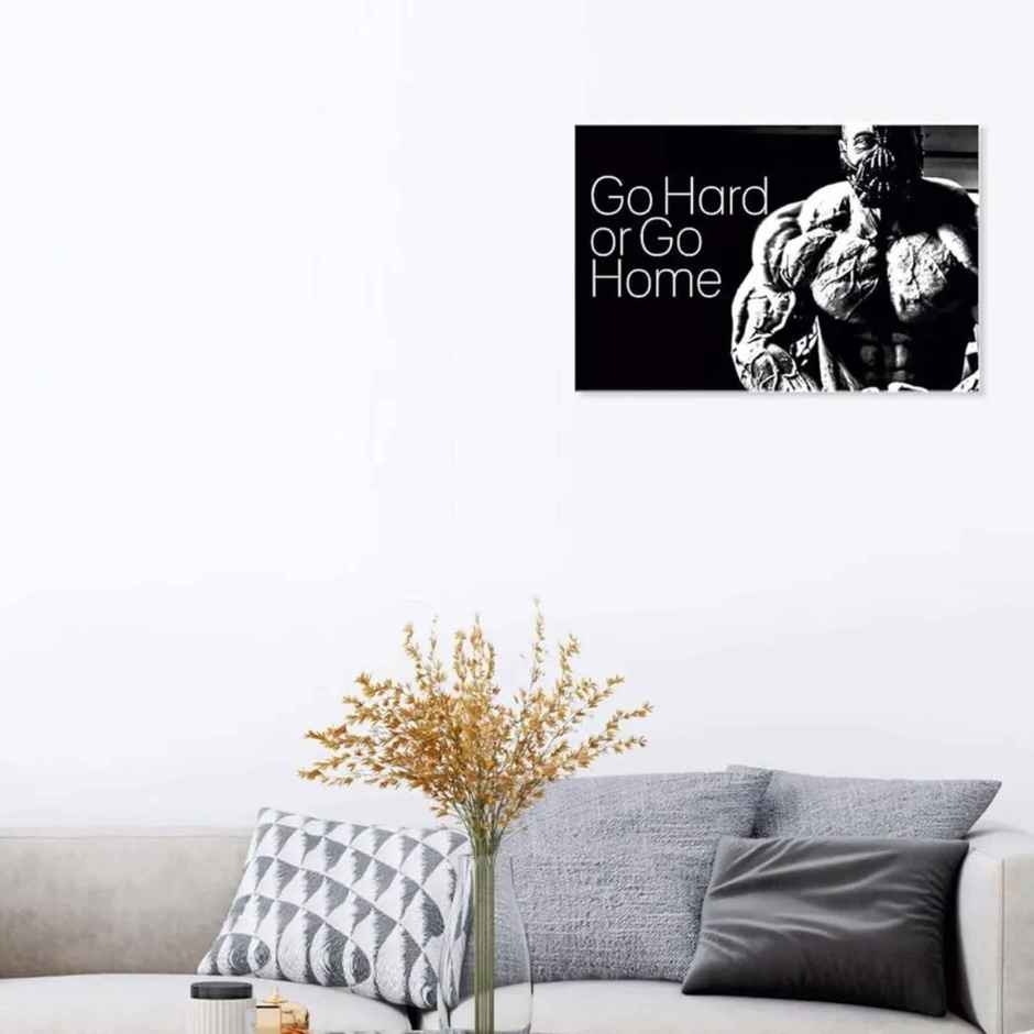 Paper Plane Design Motivational Gym Workout Posters For Wall | Size 12 x 18 Inch | D4