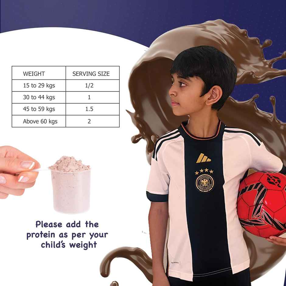 Foodstrong Teen Protein Chocolate Protein Drink Mix | For 7+ years Kids