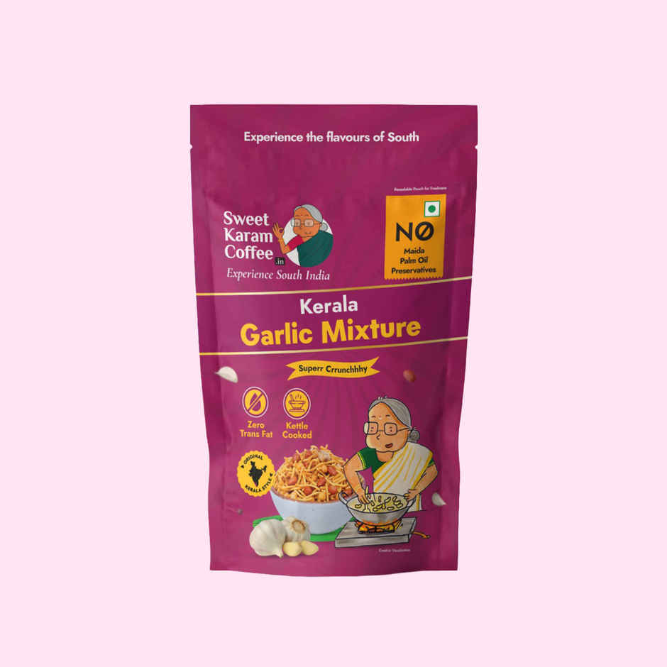 Sweet Karam Coffee Kerala Garlic Mixture - No Palm Oil