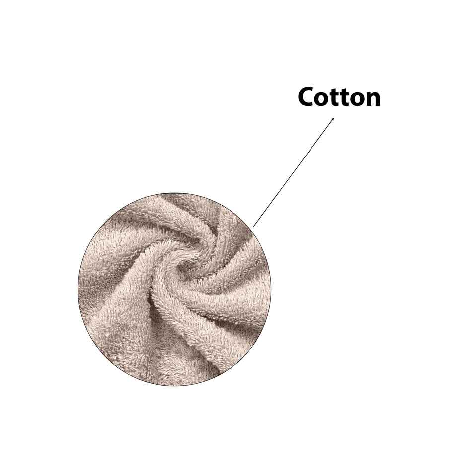 BAY6 100% Cotton Hand Towels | 60 cm x 40 cm | 400 GSM | Light Brown | Set of 2