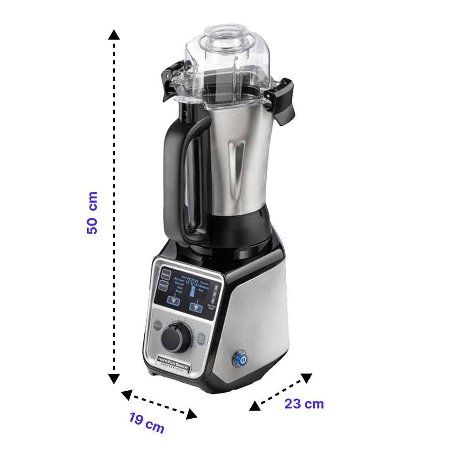 Hamilton Beach Professional Juicer Mixer Grinder 58770 - IN | 1400W | 3 Jars - Black