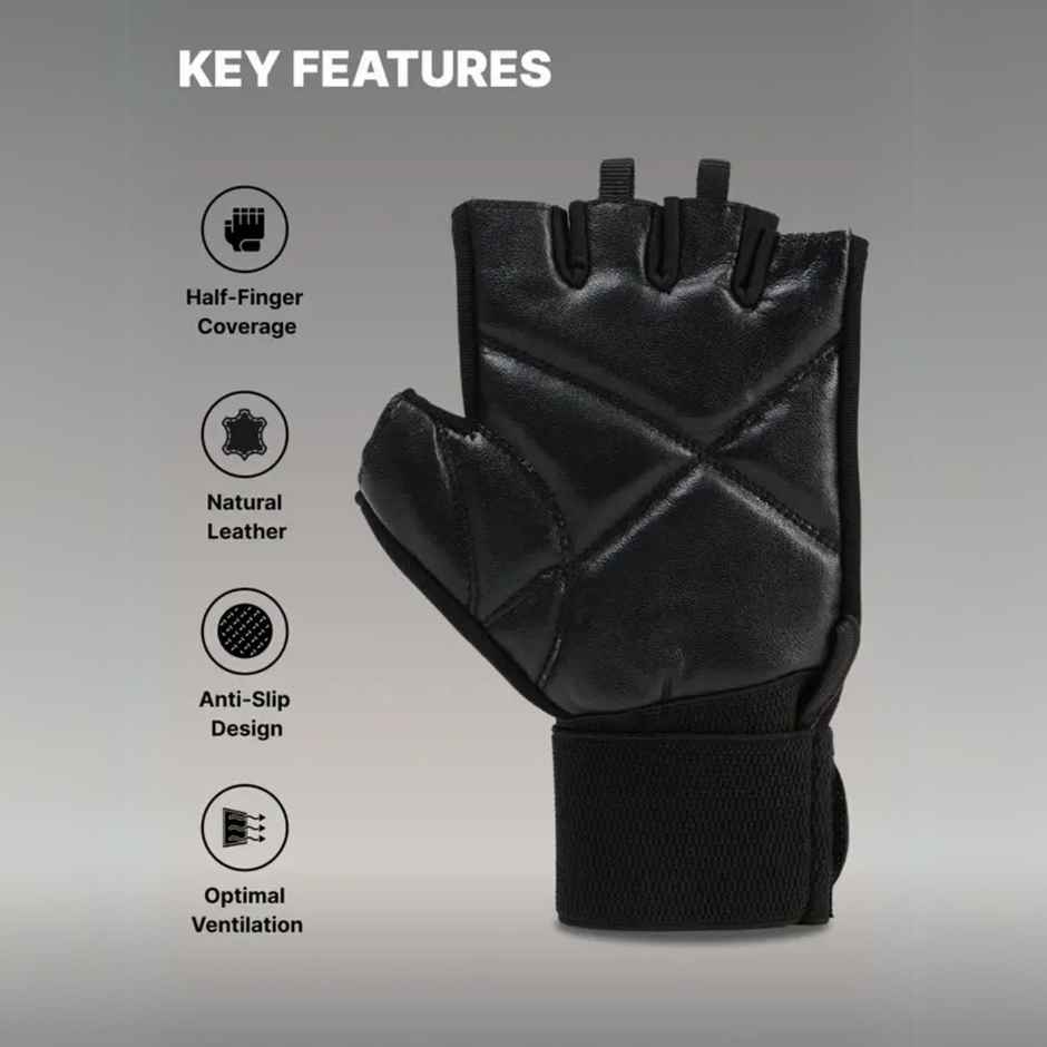 Cult Workout Gym Gloves | Medium | Black/Red