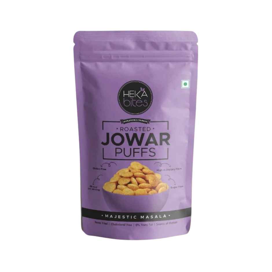 Heka Bites Roasted Jowar Puffs Majestic Masala | Low Calorie & Healthy Snacks
