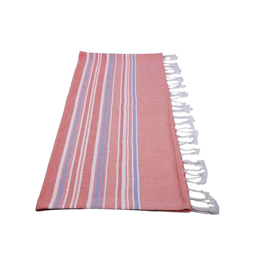 Bianca Ultra Soft Turkish Hammam Towel 100% Cotton | Bath Towel | Jadore Stripe | Pink