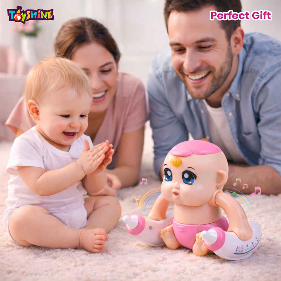 Toyshine Battery-Powered Tumbling Baby with Sound & Music | Interactive Toy for Kids