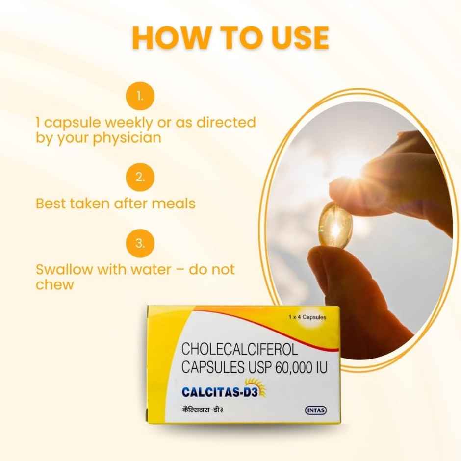Calcitas-D3 Vitamin D3 Capsule