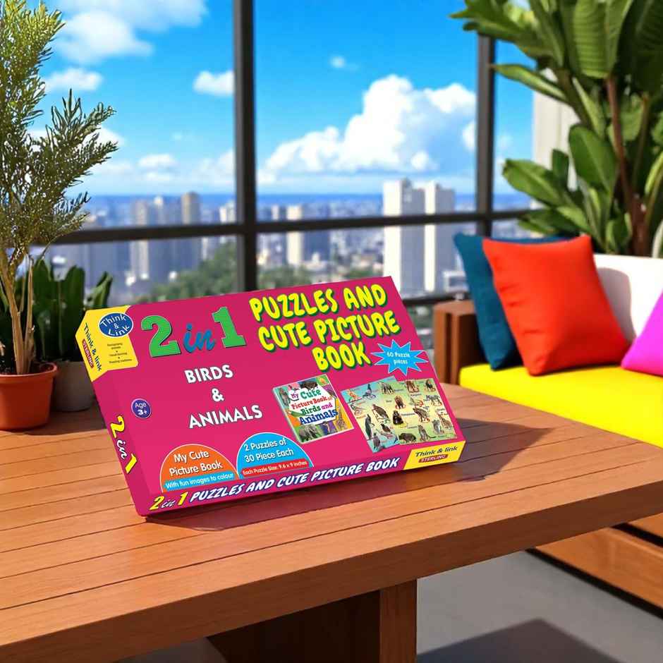 Sterling 2 In 1 Puzzle - Birds & Animals