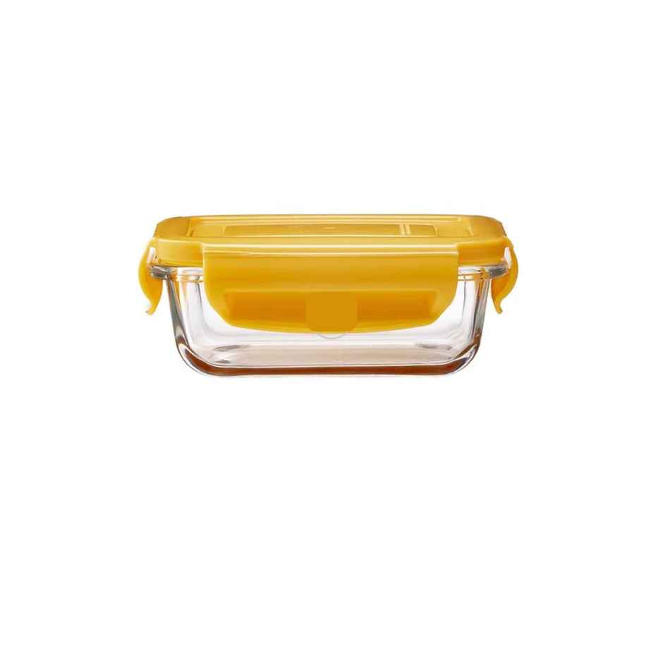 BAY6 Premium Borosilicate Glass, Microwave and Freezer Safe, Airtight Container with Lid 130 ml