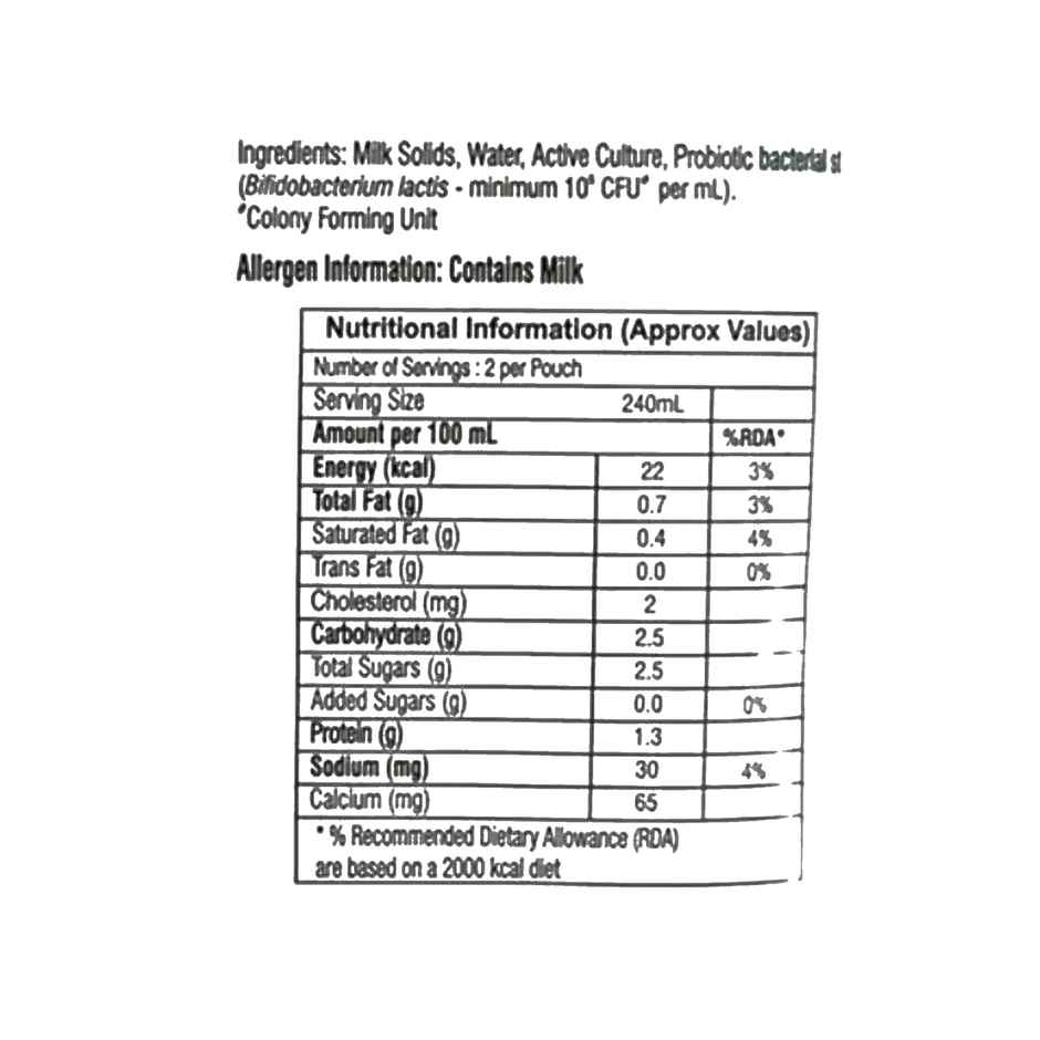Sumul Dairy Probiotic Plain Buttermilk Combo  