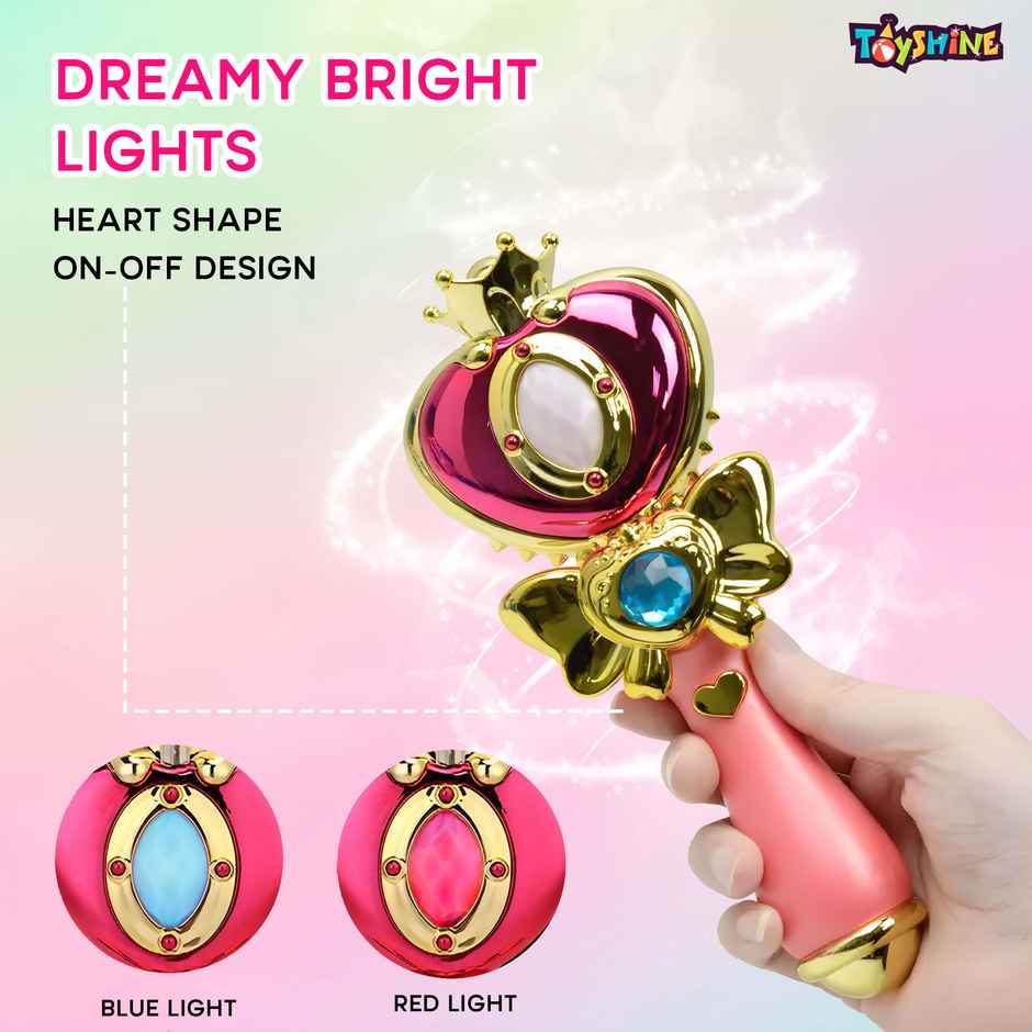 Toyshine Fairy Wand Electric Magic Moon Styling Stick With Flashing Lights And Music