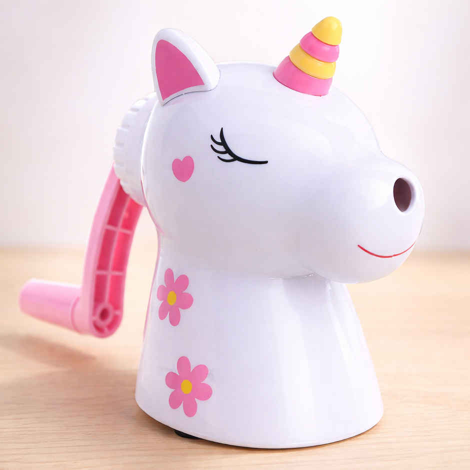 Toyshine Unicorn Pencil Sharpeners Manual for Kids and Artists | White