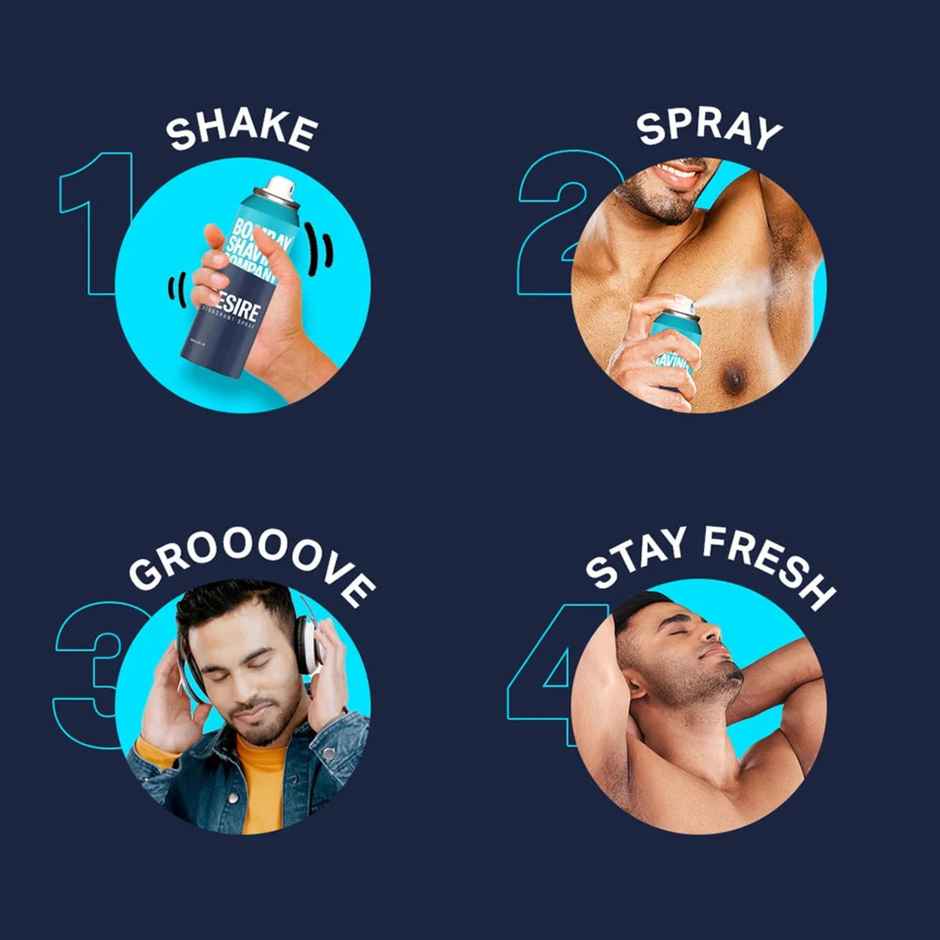 Bombay Shaving Company Desire Deodorant Spray Combo