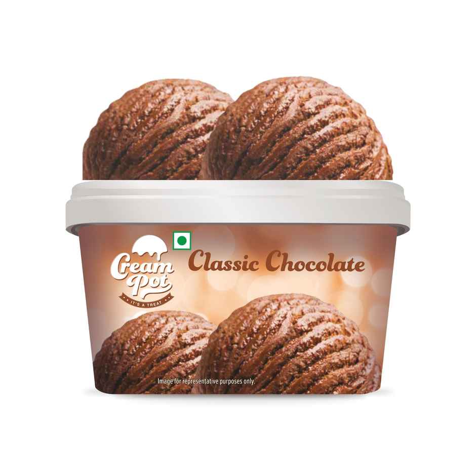 Cream Pot Chocolate Tub | Frozen Dessert Tub