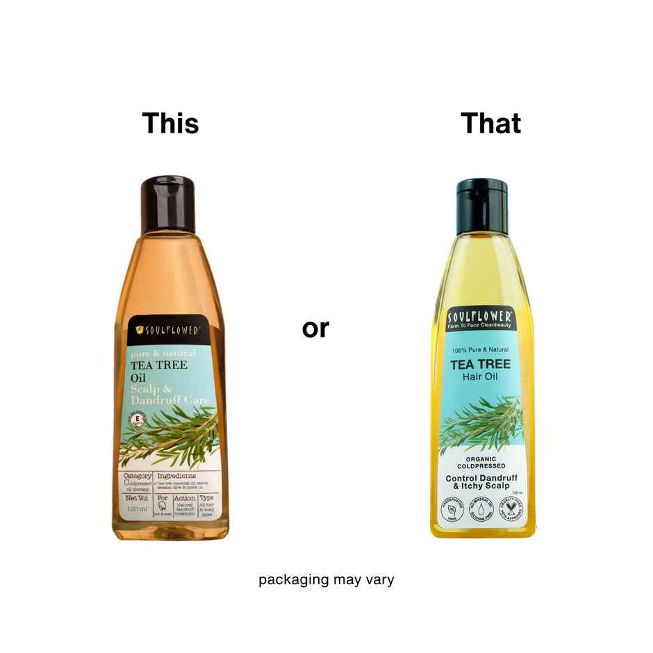 Soulflower Tea Tree Scalp and Anti Dandruff Hair Oil