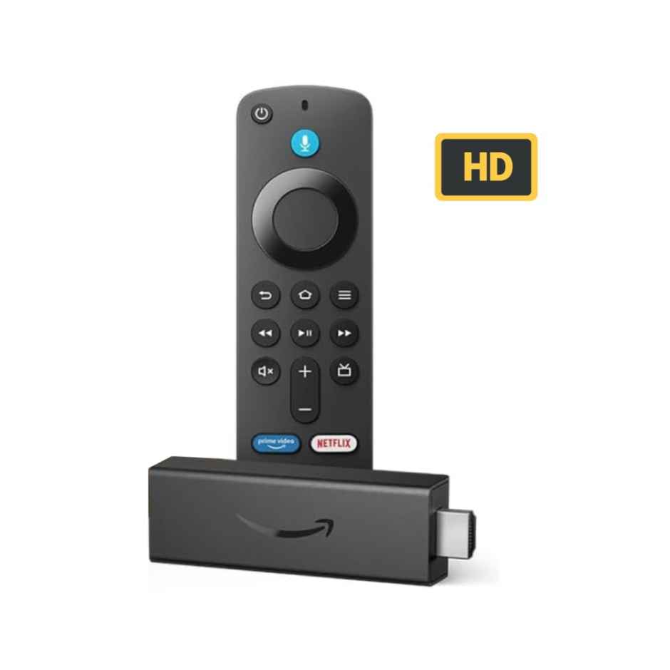 Amazon Fire TV Stick HD (newest model), Alexa Voice Remote with TV power & volume controls, full HD streaming device