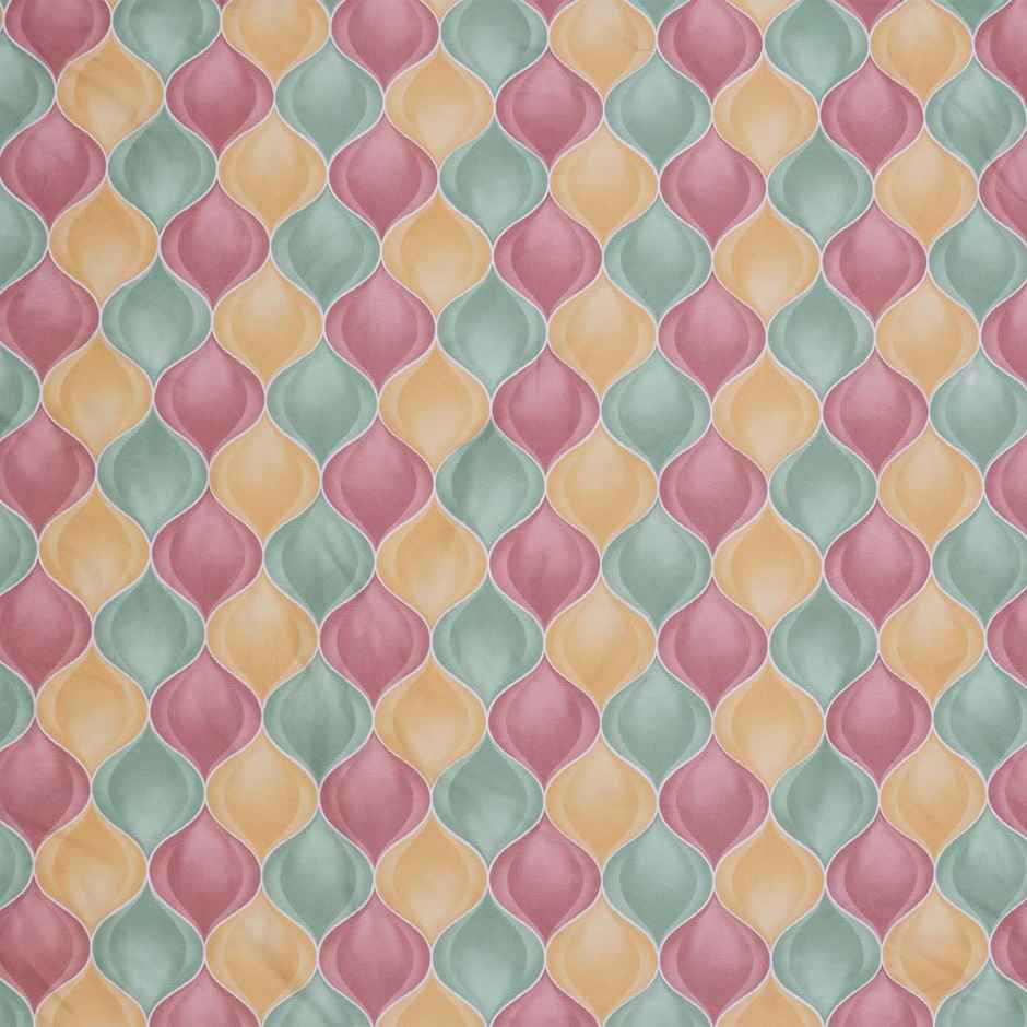 Dream Living King Size 135 Gsm Micro Geometric Bedsheet, 2 Pillow Covers | Multicolour | 94 x 87 in