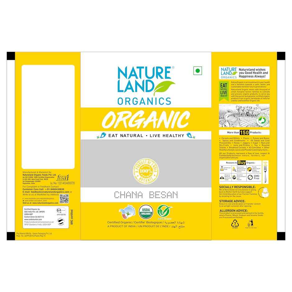 Natureland Organics Chana Besan