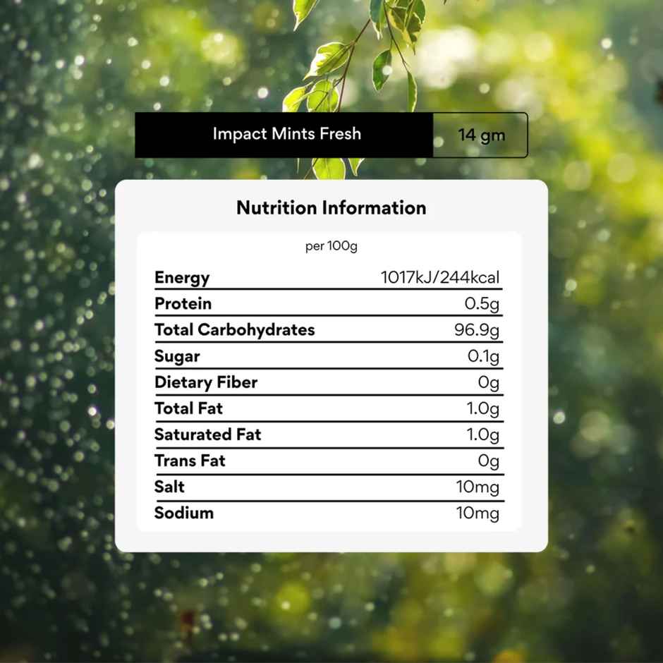 Impact mints Sugar Free Fresh Mints
