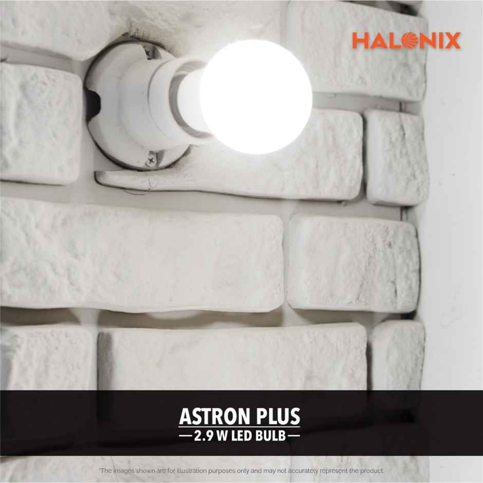Halonix 2.9W White Led Bulb | B22 Base Holder Combo