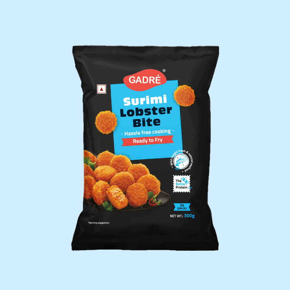 Gadre Surimi Lobster Bite | No Added Preservatives | Frozen Seafood | Ready To Fry Non Veg Snack