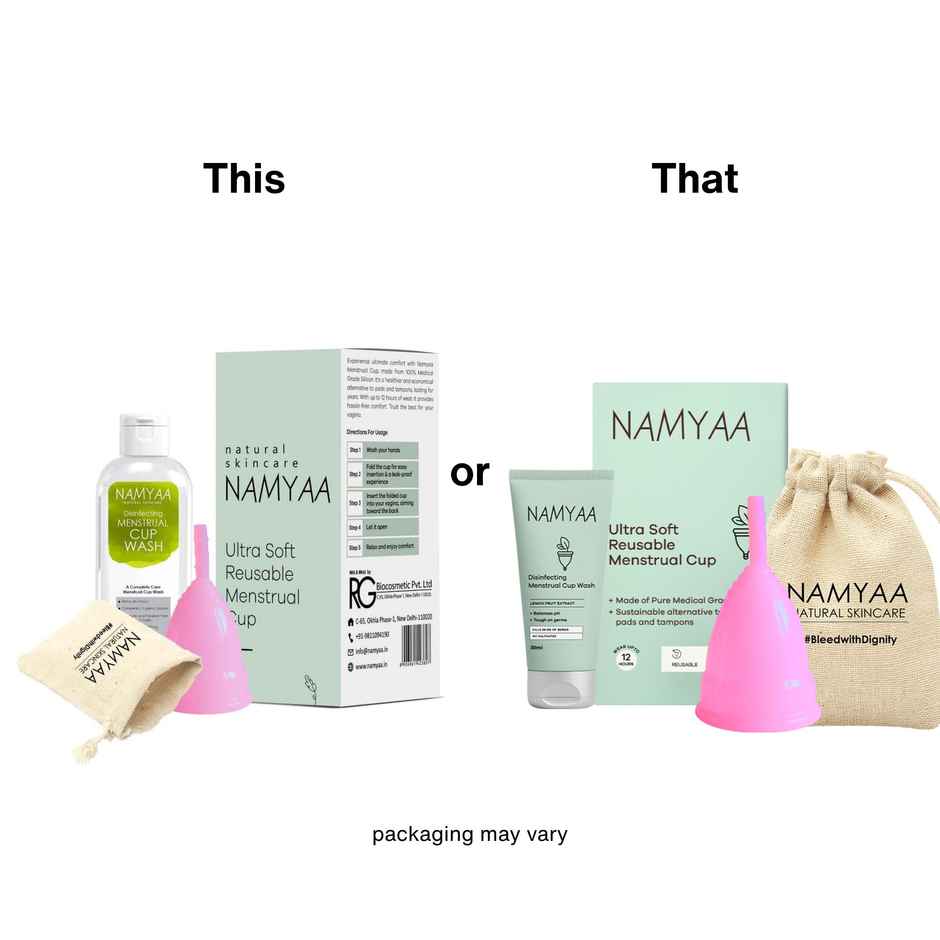Namyaa Ultra Soft Reusable Menstrual Cup Large