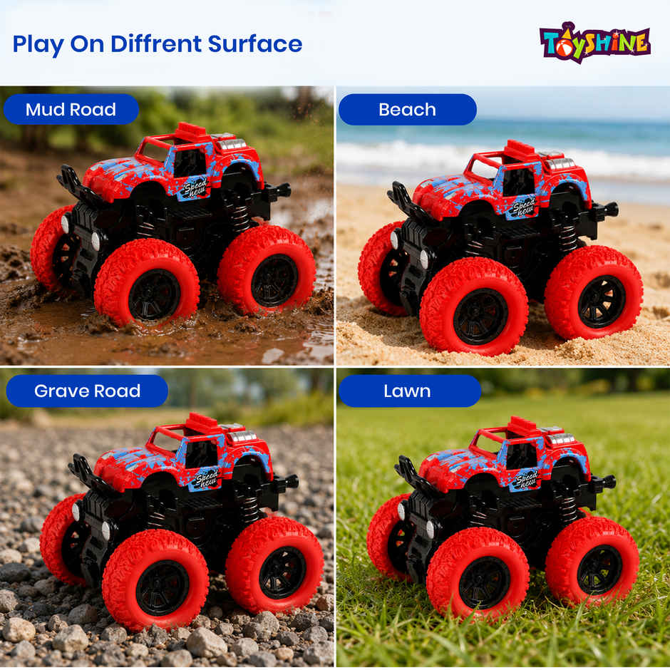 Toyshine Friction Powered Rock Crawler Mini Toy Vehicle (2 Years +) - Assorted