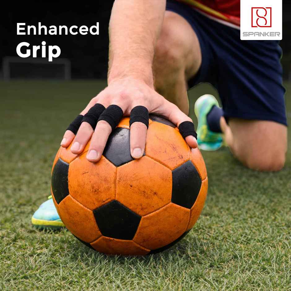 Spanker Sports Elastic Finger Sleeves, Breathable Grip & Protection for Gaming & Sports