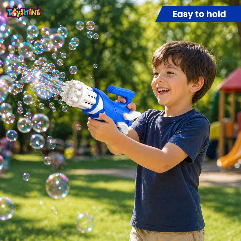 Toyshine 8 Hole Space Shuttle Design Electric Bubbles Gun Gatling Bubble Machine Toy