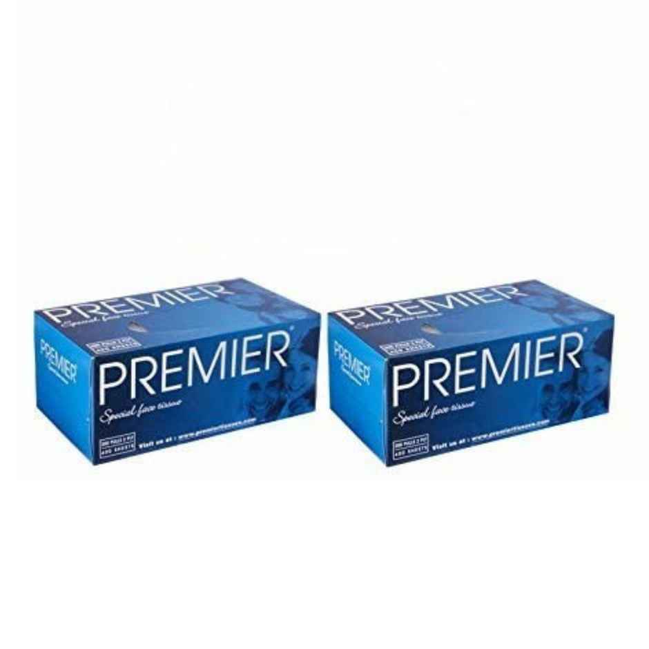 Premier Face Tissue Box | 200 Pulls | 2 Ply - Pack of 1