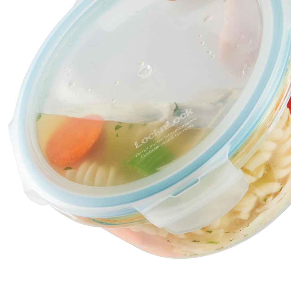 LocknLock Euro Round Bake and Store Container | Transparent - 380 ml