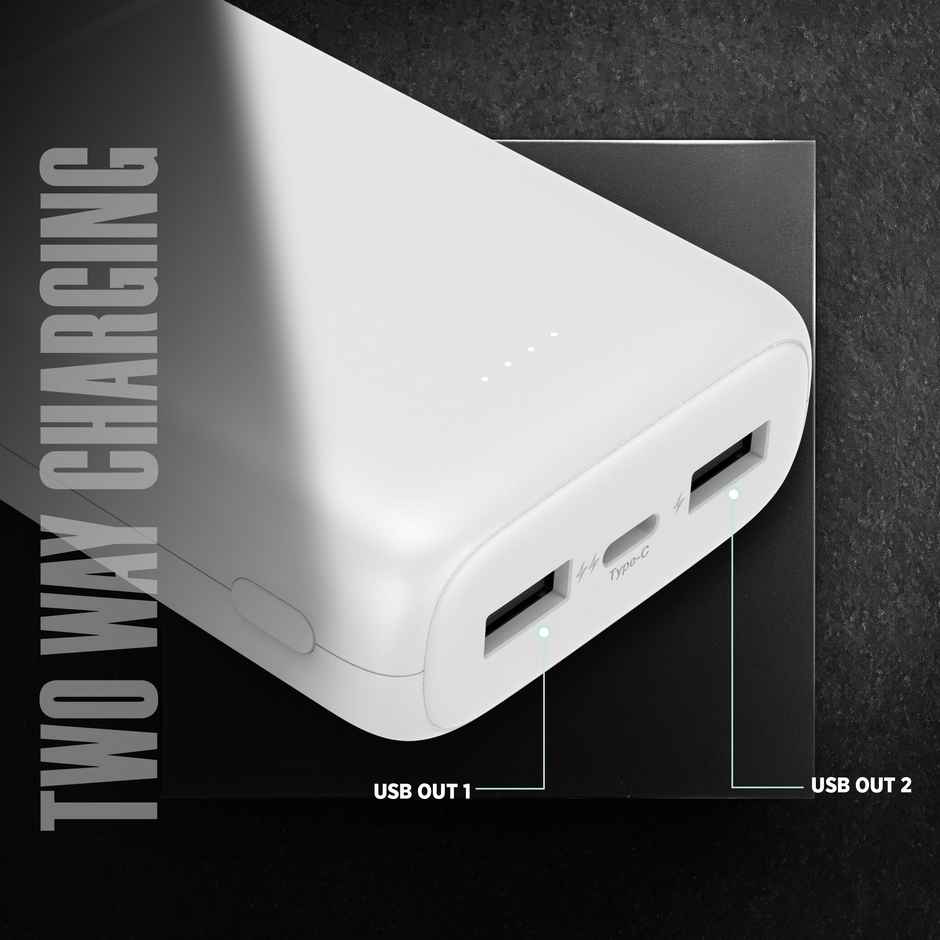 Intex 20000 mAh 12 W Power Bank (Creamy White, Lithium Polymer, Fast Charging for Mobile)