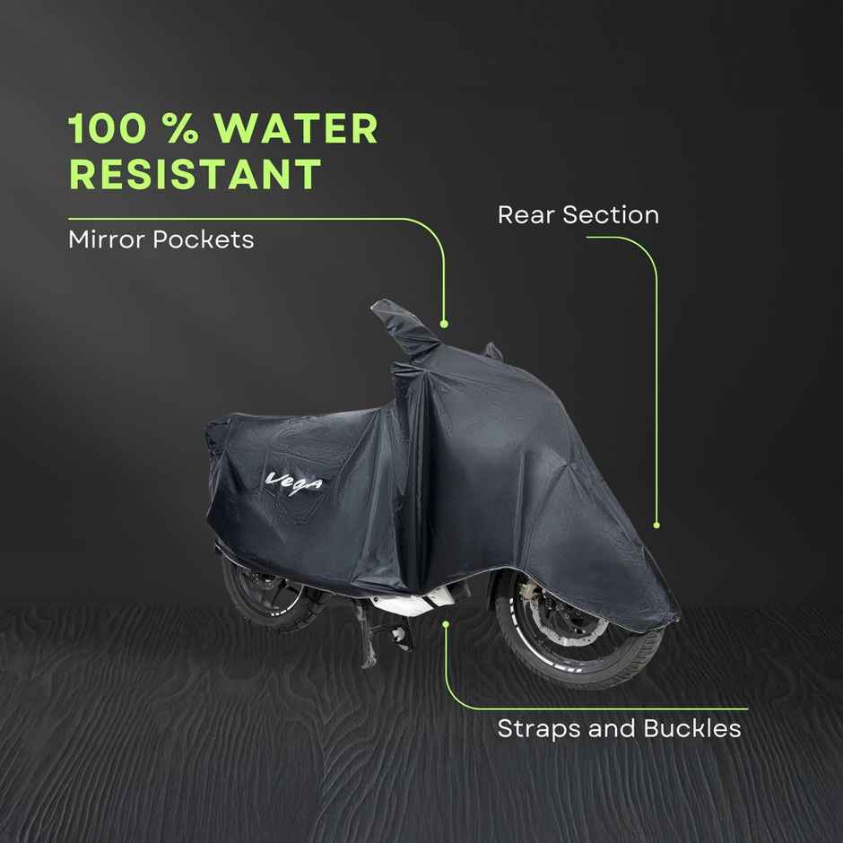 VEGA Universal Bike Cover UV Protection | Dustproof & Waterproof | PVC | Black | Bike-Scooter